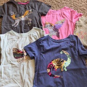 Kids Sequin Graphic Tee - Multicolor